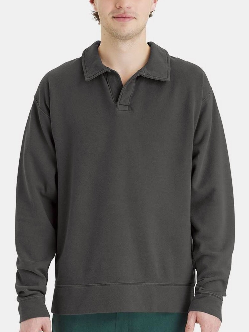 Zara Long Sleeve Polo Sweatshirt